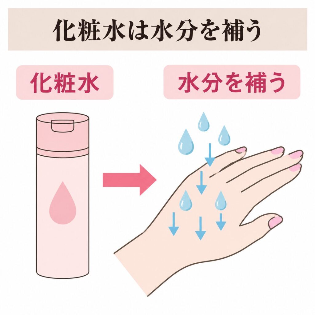 手に水分補給が必要な図