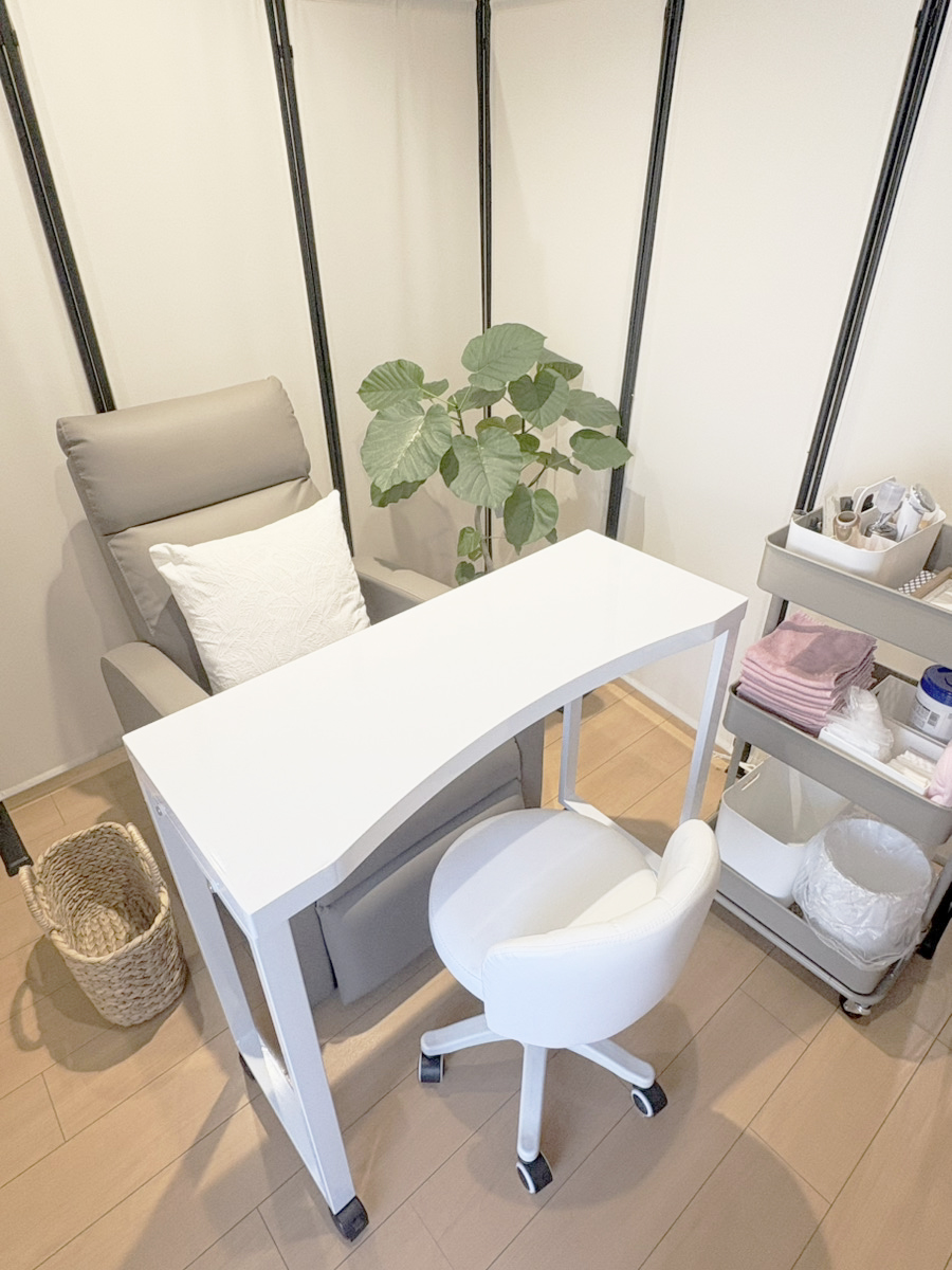 nail salon pearのサロン内